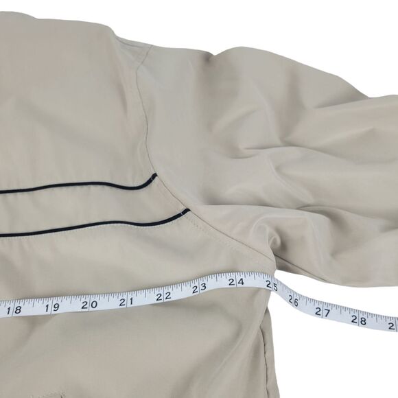 Van Heusen Full Zip Jacket Mens Size Large Lightweight Lined Beige - Picture 8 of 9